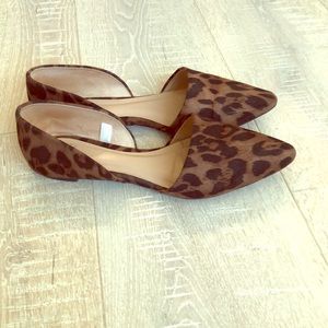 D’orsay leopard flats